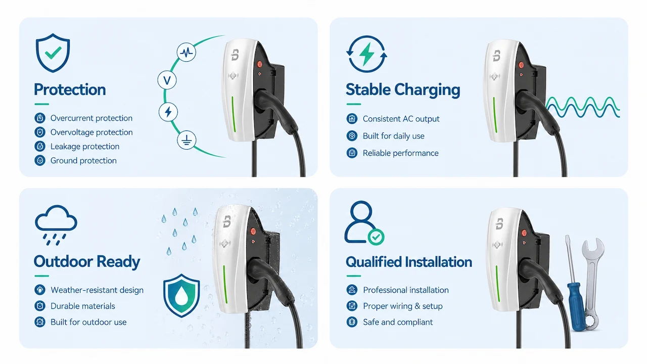 住宅用EV充電器 | 家庭用電気自動車充電ステーション - EVB